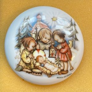 Berta Hummel Porcelain Jewelry Box Joyous Celebration